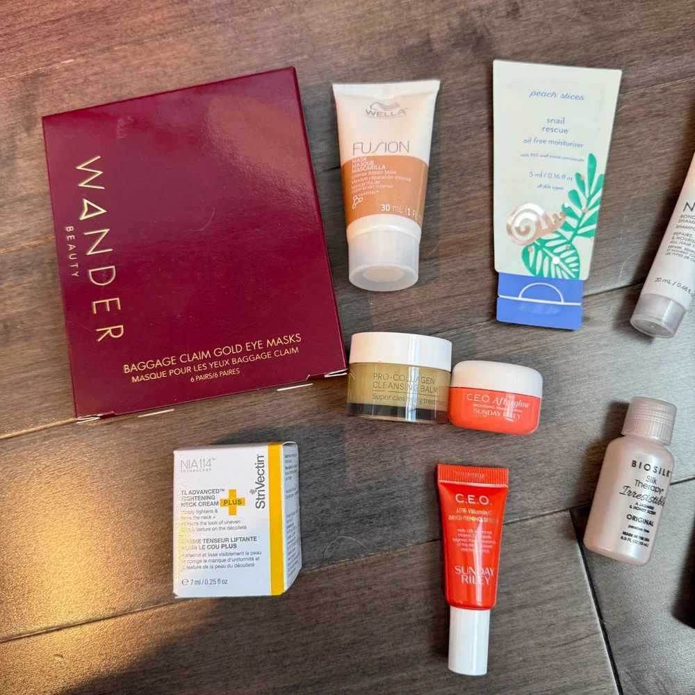 Wander Beauty‎ Sunday Riley Olaplex Elemis Skincare Haircare Travel Bundle 12pc
